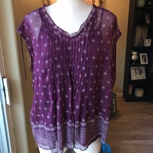 Beautiful deep purple 2 piece top